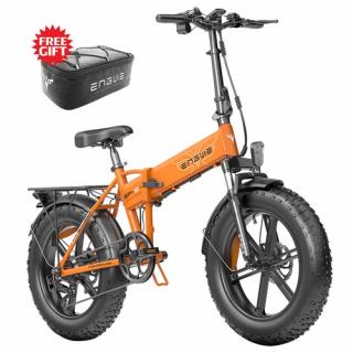 ENGWE EP-2 Pro 2022 skladací elektrický bicykel - Orange  + Zámok na kolobežku zadarmo