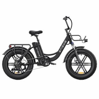 ENGWE L20 Elektrický bicykel 20" 4.0 Fat Tire 250W 25km/h 48V 13Ah 140km 120kg Shimano 7-rých. - čierna  + Zámok na kolobežku zadarmo