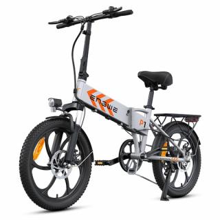 ENGWE P1 20" Skladací Elektrický Bicykel - Strieborná  + Zámok na kolobežku zadarmo