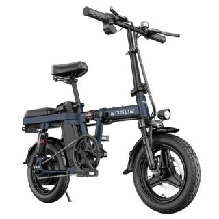 ENGWE T14 Skladací elektrický bicykel - modrá  + Zámok na kolobežku zadarmo