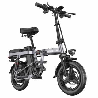 ENGWE T14 Skladací elektrický bicykel - šedá  + Zámok na kolobežku zadarmo