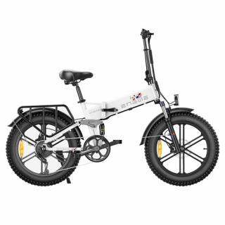ENGWE X Skladací elektrický bicykel 20 * 4,0 palca - biela  + Zámok na kolobežku zadarmo