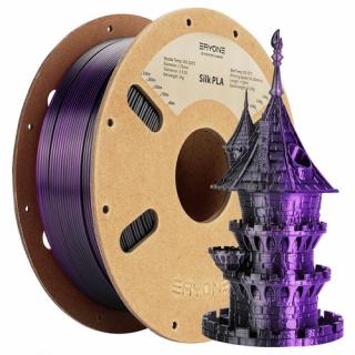 ERYONE Dual Color Silk PLA Filament - Black - Purple