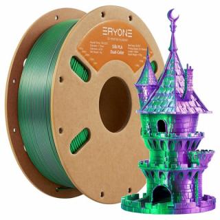 ERYONE Dual Color Silk PLA Filament - Purple - Green
