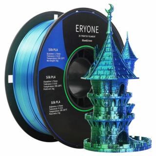 ERYONE Dvojfarebný hodvábny PLA filament - modrý a zelený