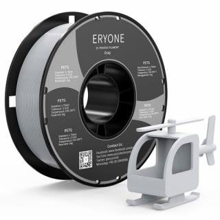 ERYONE PETG 3D tlačiarske vlákno 1,75 mm 1 kg - sivá