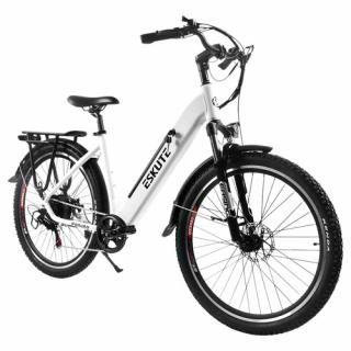 ESKUTE ES-27.5-CS Elektrobicykel - biely  + Zámok na kolobežku zadarmo