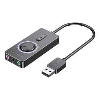 Externá audio karta USB 2.0 Vention CDRBF 1m (čierna)