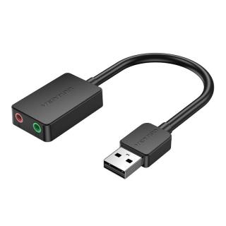 Externá zvuková karta USB 2.0 Vention CDYB0 2-port 0,15 m