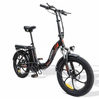FAFREES F20 elektrobicykel 20" skladací rám, 7-rýchlostné, 15AH batéria - čierna  + Zámok na kolobežku zadarmo