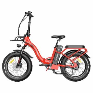 FAFREES F20 Max Elektrický bicykel 20" Tuk pneumatiky 500W 25Km/h 48V 22,5Ah batéria Shimano 7-rýchlostné - červená  + Zámok na kolobežku zadarmo