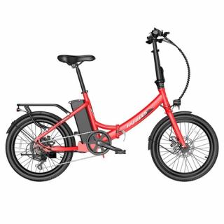 FAFREES F20 Skladací mestský e-bike - červená  + Zámok na kolobežku zadarmo