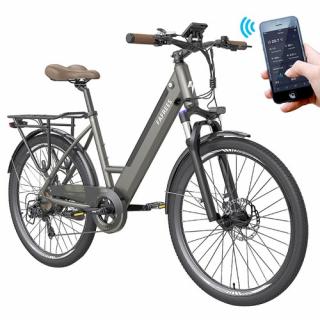 FAFREES F26 Pro mestský elektrobicykel - šedý  + Zámok na kolobežku zadarmo
