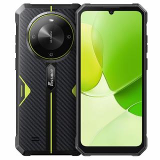 FOSSiBOT F105 Odolný Smartfón, 6.745" HD+ Displej, 10300mAh, 12GB+64GB, 20MP+8MP, Dual SIM, Android 14, IP68/IP69K - Zelený
