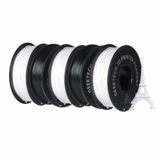 Geeetech PLA 3D Filament 5 kg (2 kg čierna + 3 kg biela)