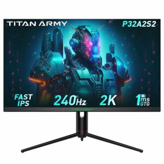 Herný monitor TITAN ARMY P32A2S2, 2560x1440 QHD, 240Hz, HDR400, 1ms GTG, GamePlus, adaptívna synchronizácia, PIP/PBP, 2*HDMI 2.1 2*DP 1.4, E-Sport…