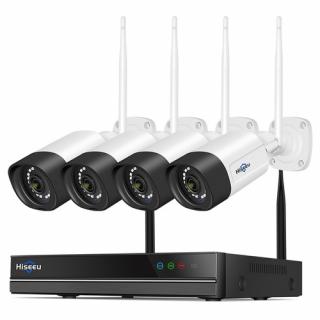 Hiseeu WiFi 5MP 10CH NVR Bezpečnostný kamerový systém, IP66, bez HDD
