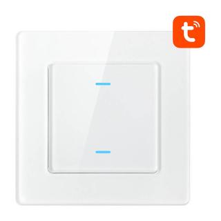 Inteligentný vypínač svetla WiFi Avatto N-TS10-W2 2 Way TUYA (biely)