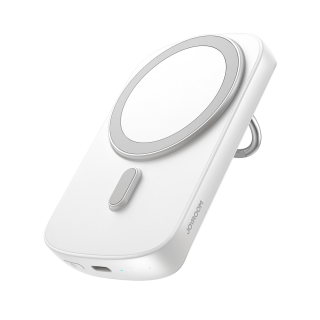 Joyroom indukčná powerbanka 6000mAh s krúžkom a stojanom do 20W biela (JR-W030)