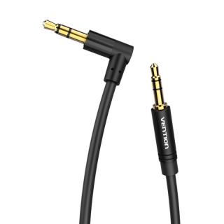 Kábel Audio AUX 3,5 mm na 90° 3,5 mm Vention BAKBG-T 1,5 m čierny