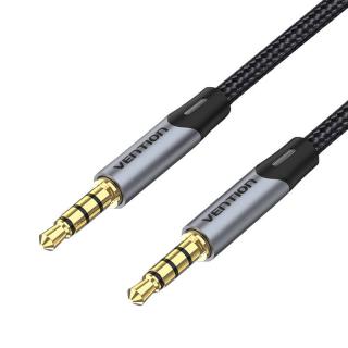 Kábel Audio TRRS 3,5 mm mini akoc Vention BAQHF 1 m sivý