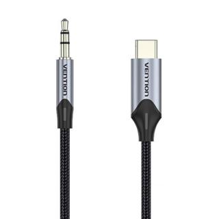 Kábel Audio USB-C na 3,5 mm mini jack 1 m čierny