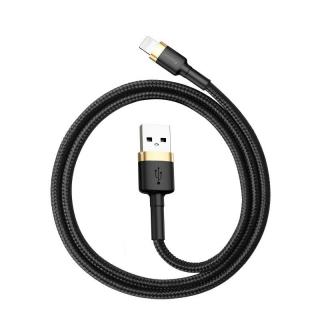 Kábel Baseus Cafule USB Lightning 2,4A 1 m (zlatý + čierny)