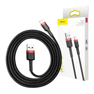 Kábel Baseus Cafule USB Lightning 2A 3 m (čierny + červený)