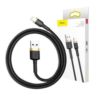 Kábel Baseus Cafule USB Lightning 2A 3 m (zlatý + čierny)