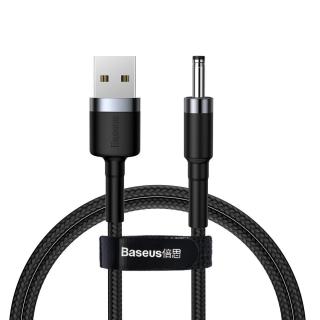 Kábel Baseus Cafule USB na DC 3,5 mm 2A 1 m sivý + čierny