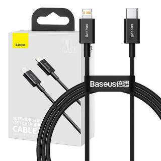 Kábel Baseus Superior Series USB-C na iP, 20W, PD, 1 m (čierny)