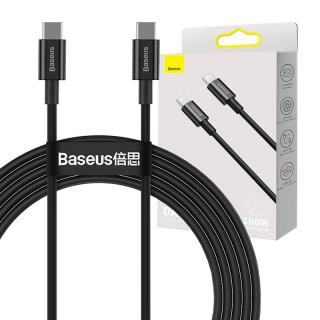 Kábel Baseus Superior Series USB-C na USB-C, 100 W, 1 m (čierny)