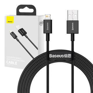 Kábel Baseus Superior Series USB na iP 2,4A 2 m (čierny)