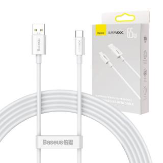 Kábel Baseus Superior Series USB na USB-C, 65W, PD, 2 m (biely)