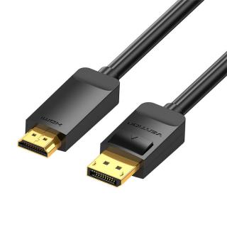 Kábel DisplayPort 1.2 na HDMI 1.4 Vention HAGBI 3 m, 4K 30 Hz (čierny)