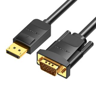 Kábel DisplayPort na VGA Vention HBLBI 3 m, 1080P 60 Hz (čierny)