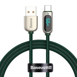 Kábel displeja Baseus USB na typ C, 66 W, 1 m (zelený)