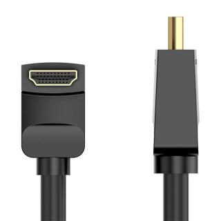 Kábel HDMI 2.0 Vention AARBH 2 m, uhlový 90°, 4K 60Hz (čierny)