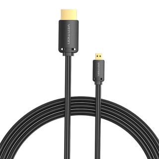 Kábel HDMI-D samec na HDMI-A samec Vention AGIBH 2 m, 4K 60 Hz (čierny)