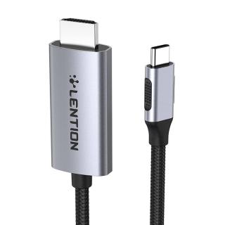 Kábel Lention USB-C na 4K60Hz HDMI, 3 m (sivý)