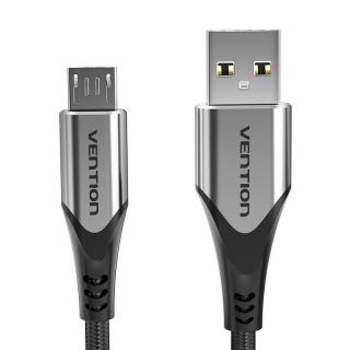 Kábel USB 2.0 A na Micro USB Vention COAHD 3A 0,5 m sivý