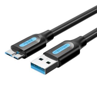 Kábel USB 3.0 A na Micro-B Vention COPBG 2A 1,5 m čierny PVC