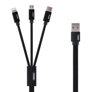 Kábel USB 3v1 Remax Kerolla, 1 m (čierny)