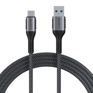 Kábel USB-A na USB-C Lention 6A, 1 m (čierny)