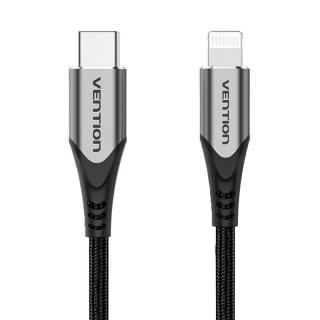 Kábel USB-C 2.0 na Lightning Vention TACHH 2 m MFi Gray