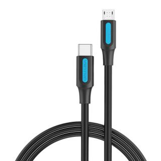 Kábel USB-C 2.0 na Micro USB Vention COVBH 2A 2m čierny