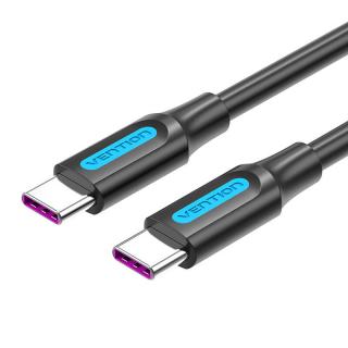 Kábel USB-C 2.0 Vention COTBG 5A, PD 100W, 1,5 m čierny PVC