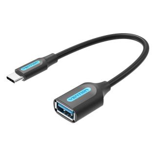 Kábel USB-C 3.1 samec na USB samica OTG Vention CCVBB 0,15 m, 2A, čierny