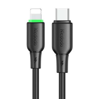 Kábel USB-C do Lightning Mcdodo CA-4761 s LED svetlom 1,2 m (čierny)