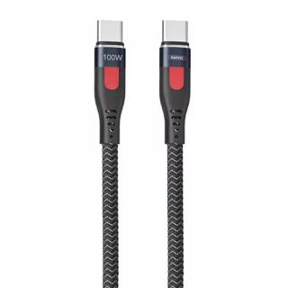 Kábel USB-C do USB-C Remax Lesu Pro, 1 m, 100 W (čierny)